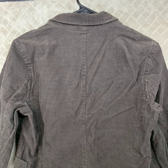 J Crew Womens 6 Corduroy Blazer Jacket Dark Brown Button Front 100% Cotton - Picture 12 of 15